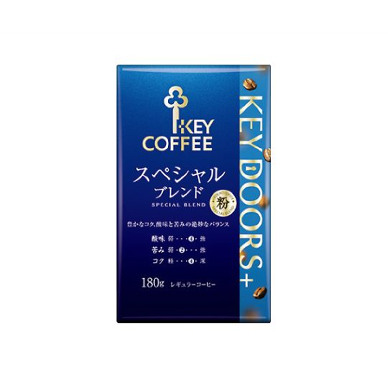 キーコーヒー KEYDOORS+スペシャルブレンド粉VP180g 165558 1袋※軽（ご注文単位1袋）【直送品】