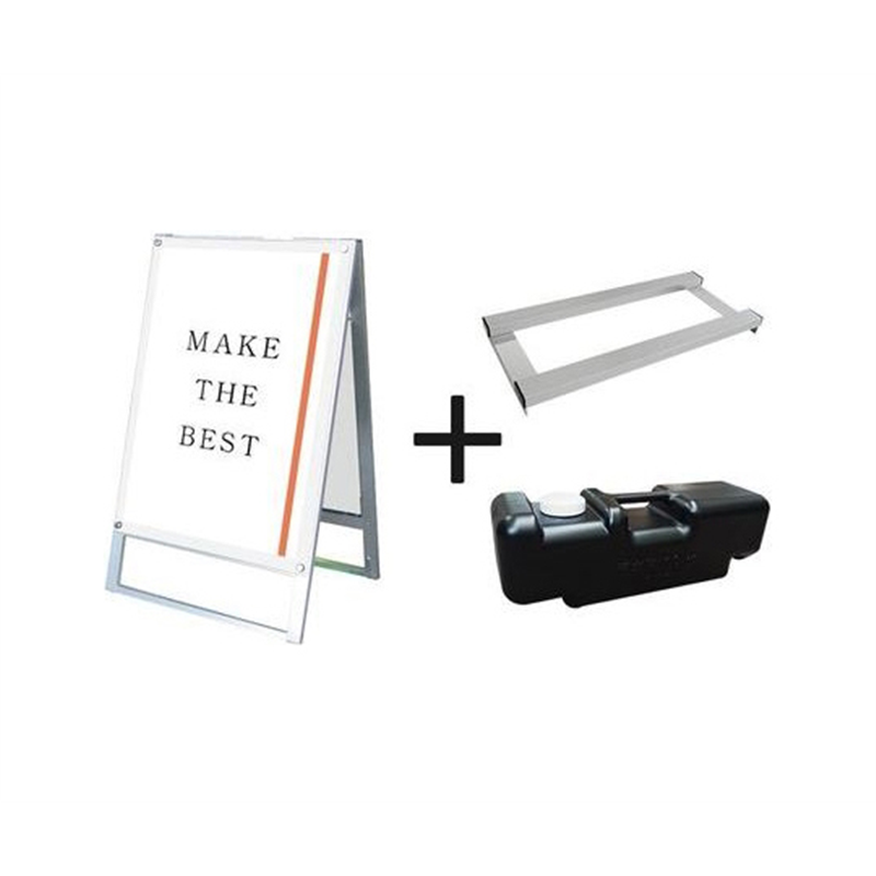 常磐精工 ポスター用スタンド看板マグネジ A1両面ホワイト ウエイトアーム・水タンクセット PSSKMN-A1RW-3SET 1個（ご注文単位1個）【直送品】