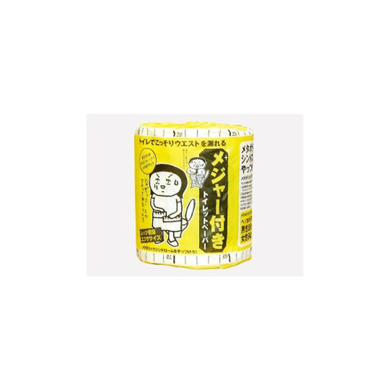 林製紙 おもしろトイレットペーパーメジャー付1RW30M 1箱(100本入) 2912 1箱(ご注文単位1箱)【直送品】