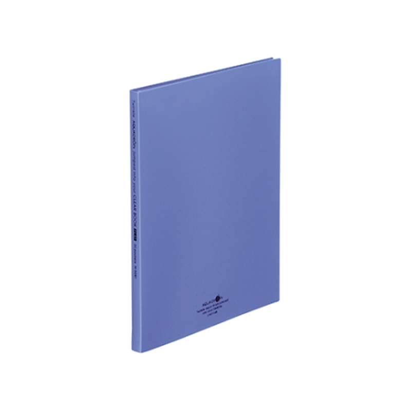 LIHITLAB AQUA DROPs クリヤーブック・フラット 8青 N-5061 N5061-8 1冊(ご注文単位1冊)【直送品】