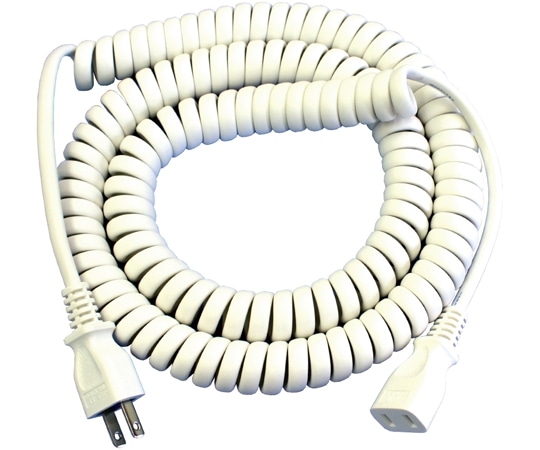 長岡特殊電線 抗菌カールコード 白 EC-03W 1本(ご注文単位1本)【直送品】
