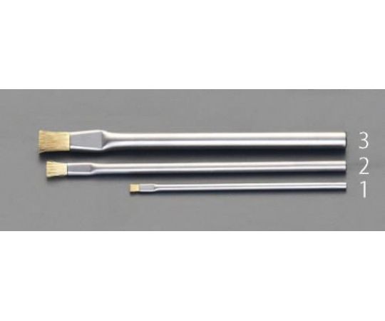 エスコ 3.2x 90mm 精密用導電ブラシ(真鍮･ステンレス柄) EA109AH-1 1本 (ご注文単位1本)【直送品】