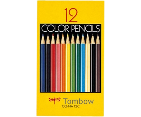 トンボ鉛筆 紙箱入色鉛筆 12色 NA CQ-NA12C 1セット(ご注文単位1セット)【直送品】