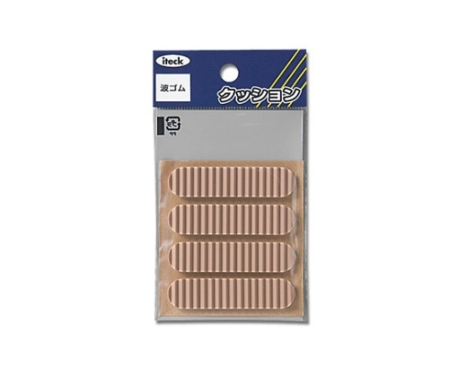 光 波ゴム テープ付き 3×13×55ミリ 茶 4個入 KWR51-2 1パック（ご注文単位1パック）【直送品】