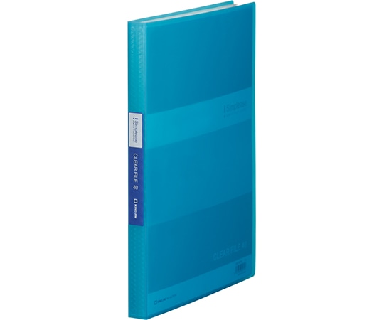 キングジム シンプリーズ クリアーファイル(透明) 青 184TSPW 1冊(ご注文単位1冊)【直送品】
