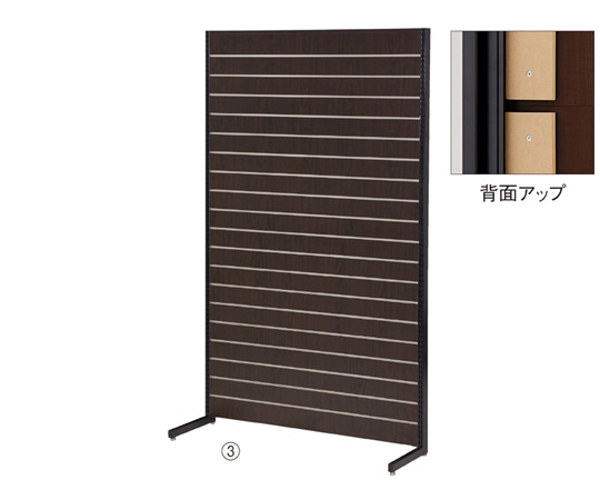 アズワン リスタプラス 壁面タイプ W120×H210cm 本体 ダークブラウン 61-554-29-3 1台(ご注文単位1台)【直送品】