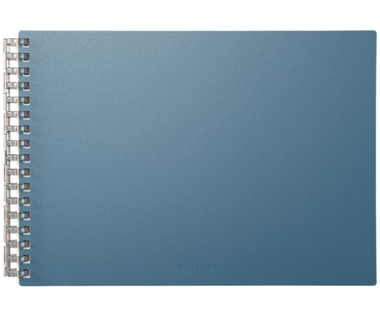 LIHITLAB Mutual オープンリングノート A5 スレートブルー N2675-11 1冊(ご注文単位1冊)【直送品】