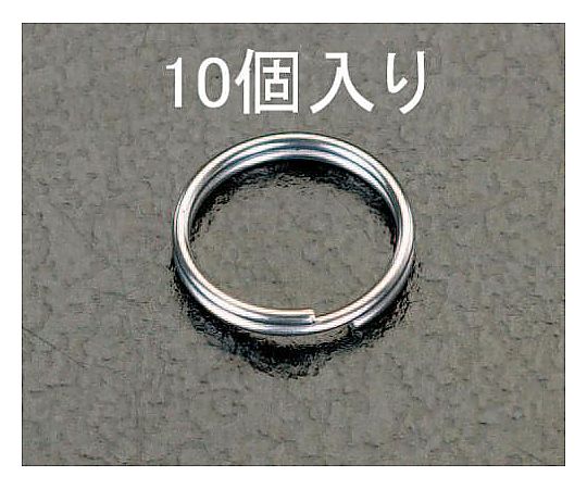 エスコ 1.0x 8mm 2重リング(ステンレス製/10個) EA638DP-3 1袋(ご注文単位1袋)【直送品】