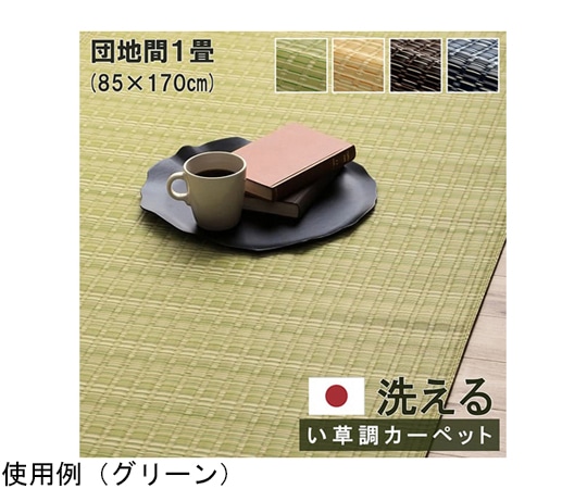 イケヒコ・コーポレーション 洗える カーペット ラグ 国産 除菌スプレー対応 アウトドア ペット 団地間1畳 ブラウン 1090031060102 1枚（ご注文単位1枚）【直送品】