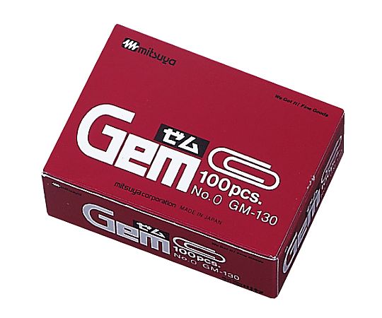 ミツヤ ゼムクリップ特大 100本×10箱入 GM-130 1ケース（ご注文単位1ケース）【直送品】