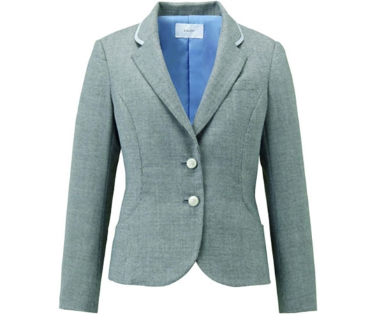 カーシーカシマ ENJOY ジャケット MELANGE HOUNDSTOOTH ライトグレー 17号 EAJ718 1枚（ご注文単位1枚）【直送品】