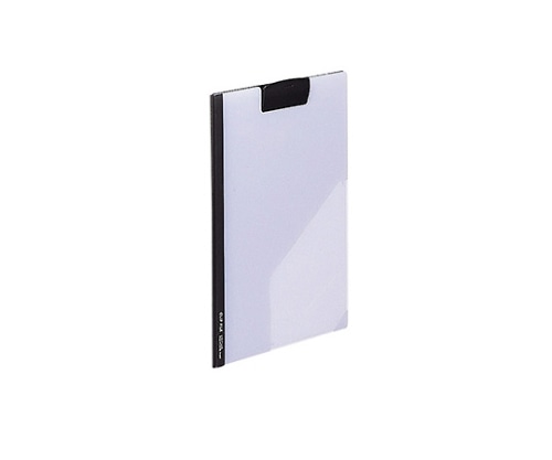 LIHITLAB クリップファイル(片面透明タイプ) 黒 F-447 F447-ク 1冊(ご注文単位1冊)【直送品】
