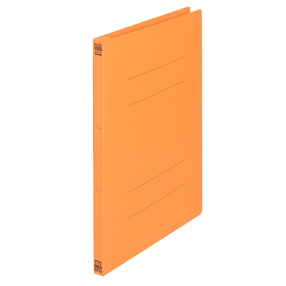 プラス フラットファイル A4S オレンジ 3冊 No.023NP 1パック(ご注文単位1パック)【直送品】