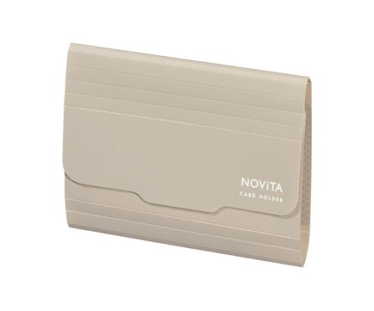 コクヨ カードホルダー<ノビータ>6P サンドベージュ メイ-NV952LS 1冊(ご注文単位1冊)【直送品】