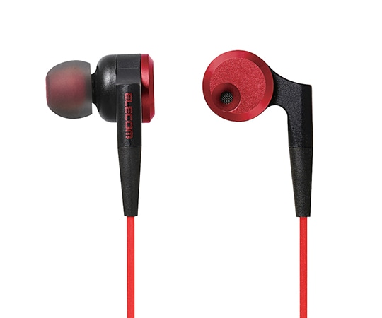 エレコム ステレオヘッドホン「Grand Bass」 レッド EHP-GB100ARD 1個(ご注文単位1個)【直送品】
