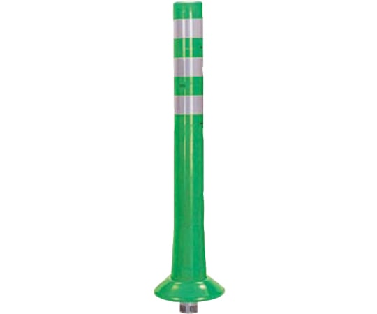 サンポール ガードコーン 可動式 1本脚 φ80,台座径φ200×H800mm グリーン RBK-80(G) 1台(ご注文単位1台)【直送品】