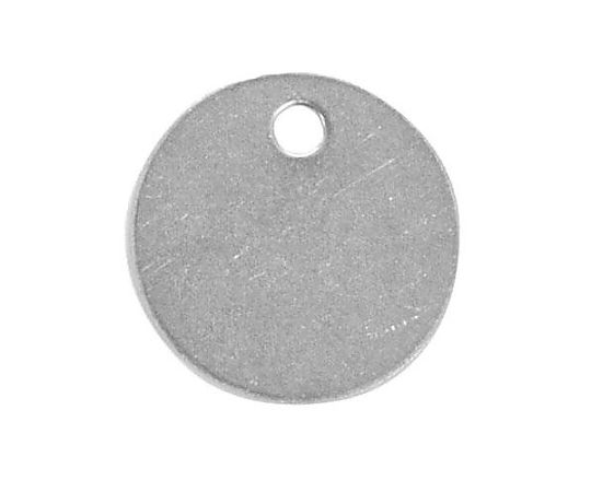 エスコ 32mm タグブランク(ステンレス 丸/10枚) EA591HG-23 1PACK(ご注文単位1PACK)【直送品】