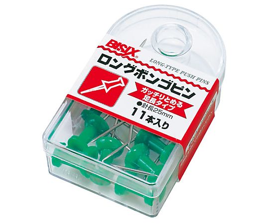 ミツヤ ロングボンゴピン 緑 11本×5箱入 BX1-4-GR 1ケース（ご注文単位1ケース）【直送品】