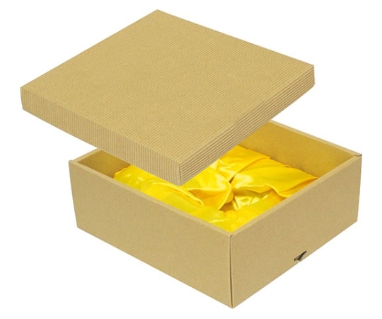 ヤマニパッケージ 贈答箱 ナチュラルBOX16号 ヒモ無・布付 100枚 16-19BN 1ケース(ご注文単位1ケース)【直送品】