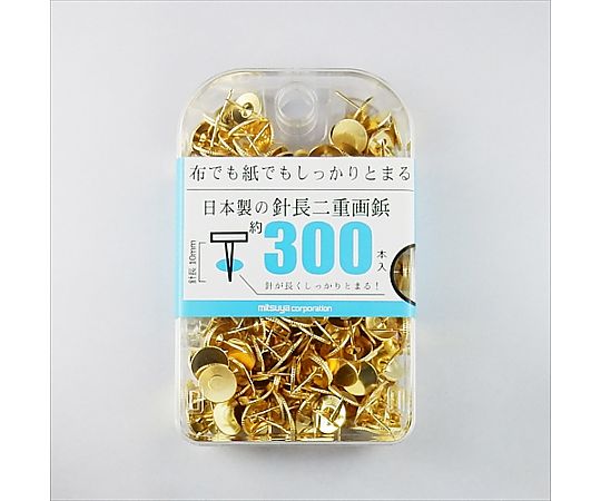 ミツヤ 足長画鋲 300本×5箱入 BX2-NL 1ケース(ご注文単位1ケース)【直送品】