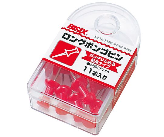 ミツヤ ロングボンゴピン 赤 11本×5箱入 BX1-4-RD 1ケース(ご注文単位1ケース)【直送品】