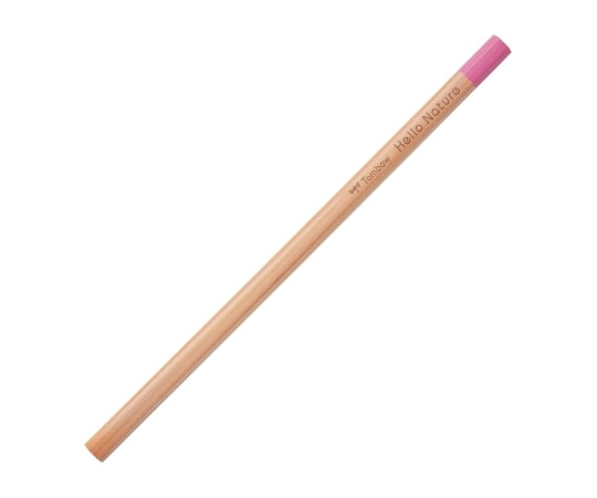トンボ鉛筆 ハローネイチャー 色鉛筆 単色 ももいろ 1箱(6本入) CB-KHN22 1箱(ご注文単位1箱)【直送品】