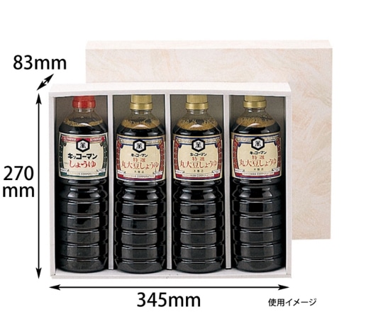 ヤマニパッケージ 贈答箱 ペットボトル 1L×4本 50枚 EE-16 1ケース(ご注文単位1ケース)【直送品】