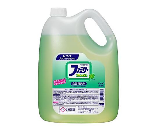 花王プロフェッショナルサービス 4.5L×4個食器用洗剤(ファミリーフレッシュ) EA922KA-1B 1箱(ご注文単位1箱)【直送品】