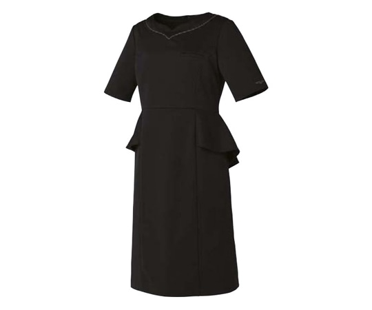 MICHEL KLEIN(ミッシェルクラン) ワンピース ブラック SS コネクト(トリコット) 袖丈25cm MK-0050 1着（ご注文単位1着）【直送品】