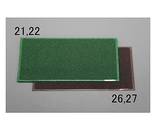エスコ 0.9x1.5m/9.0mm 泥落しマット(ブラウン) EA997R-27 1枚(ご注文単位1枚)【直送品】