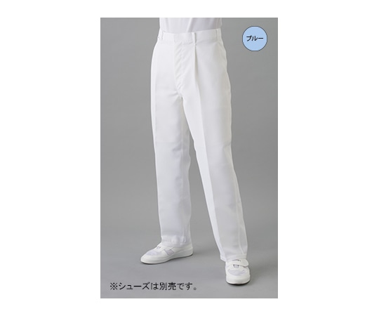 東洋リントフリー クリーンルーム用パンツ(男性用) 青 LL JA350A-02 LL 1本 (ご注文単位1本)【直送品】