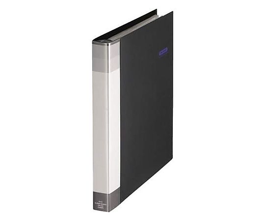 エスコ A4 クリアーバインダー(黒) EA762CC-25 1冊(ご注文単位1冊)【直送品】