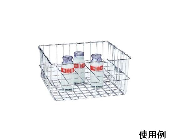 オオイ金属 18-8 牛乳篭 24本用 1個(ご注文単位1個)【直送品】