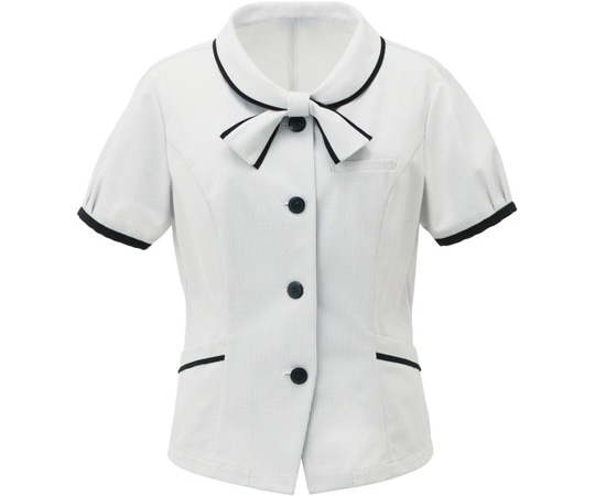 カーシーカシマ ENJOY オーバーブラウス SquareTricot グレー 17号 ESA402 1枚（ご注文単位1枚）【直送品】