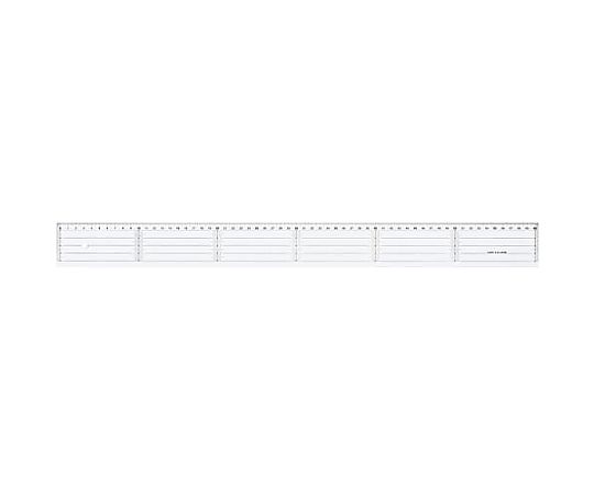 エスコ 60cm 定規(アクリル製) EA720YP-60 1個(ご注文単位1個)【直送品】