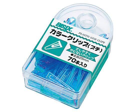 ミツヤ カラークリッププチ マリン 70本×5箱入 BX1-67-M 1ケース（ご注文単位1ケース）【直送品】
