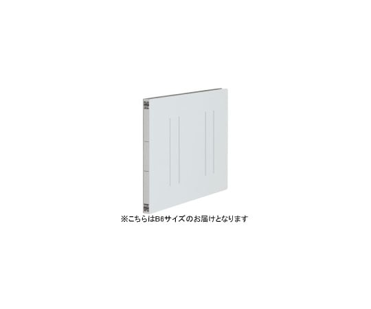 プラス フラットファイル 縦罫 B6E グレー 10冊 No.052NT 1パック(ご注文単位1パック)【直送品】