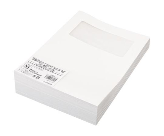 紙製ホルダー クリヤーホルダー型A4窓付 100枚 MU102102 1パック(ご注文単位1パック)【直送品】