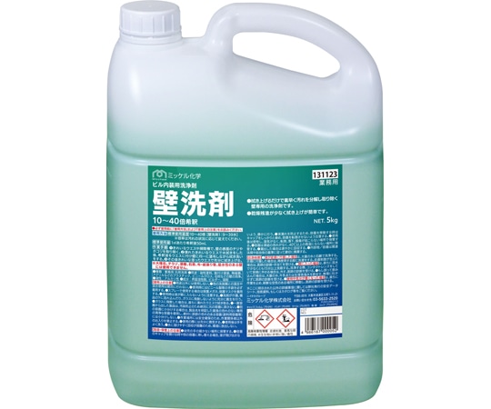 ミッケル化学 壁洗剤 5kg×4本 1箱(ご注文単位1箱)【直送品】