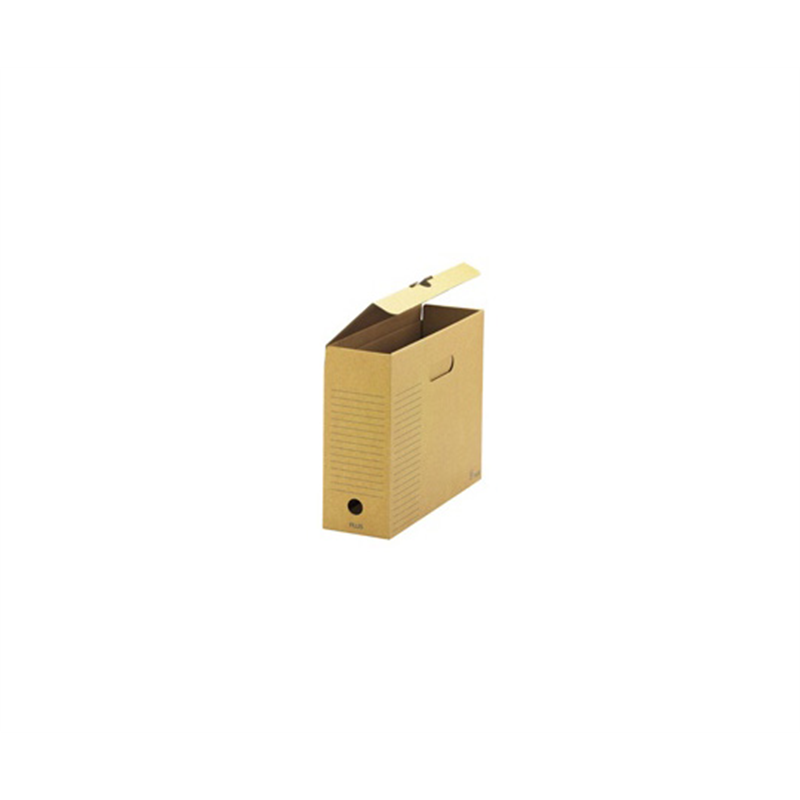 プラス ボックスファイル フタ付 A4E 10冊 FL-081BF DGY 1パック(ご注文単位1パック)【直送品】
