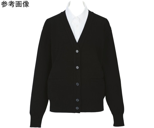 カーシーカシマ ENJOY カーディガン 99-10 ブラック LL EW99 1枚(ご注文単位1枚)【直送品】