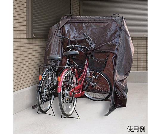 山善(YAMAZEN) サイクルガレージ 蛇腹式 2台用 1台(ご注文単位1台)【直送品】