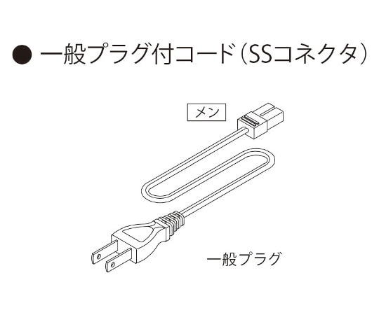 ハヤノ産業 AC100V一般プラグ付コードSS2500 AC100V一般プラグ付コード DGP2500SS 1本（ご注文単位1本）【直送品】