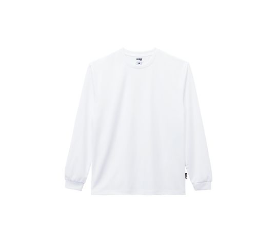 LIFEMAX 4.3オンスドライロングスリーブTシャツ(ポリジン加工) ホワイト XS MS1609-15 XS 1枚（ご注文単位1枚）【直送品】