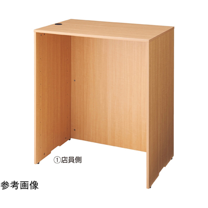 アズワン 木製ハイカウンター H100cm W90cm エクリュ 61-427-42-1 1台（ご注文単位1台）【直送品】