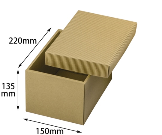 ヤマニパッケージ 贈答箱 ナチュラルBOX13号 ヒモ無 50枚 16-20N 1ケース(ご注文単位1ケース)【直送品】