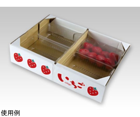 ヤマニパッケージ 青果・農産容器 イラストイチゴ4P セパレート 100枚 L-2441 1ケース(ご注文単位1ケース)【直送品】