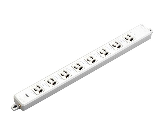 明工社 横形OA用抜け止め接地タップ8コ口 MR7908N 1個(ご注文単位1個)【直送品】