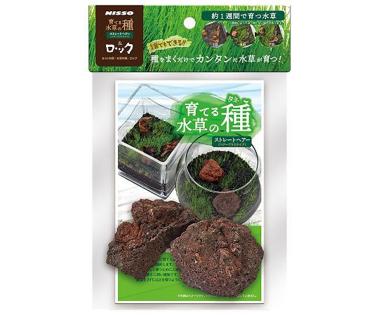 マルカン 育てる水草の種 ストレートヘアー&ロック NAW-183 1セット（ご注文単位1セット）【直送品】