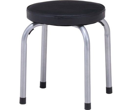 不二貿易 パイプ丸イス ロータイプ FB-011BK 1セット(4個入) 88655 1セット(ご注文単位1セット)【直送品】